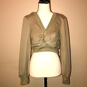 Fashion Nova Crop Top Hoodie Size M